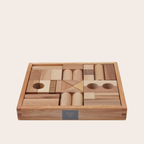 Wooden Story Natural Blocks in Tray - 30 Pieces