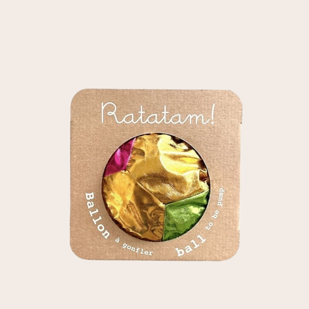 Ratatam! Gold Multicolour Fabric Play Ball 22cm