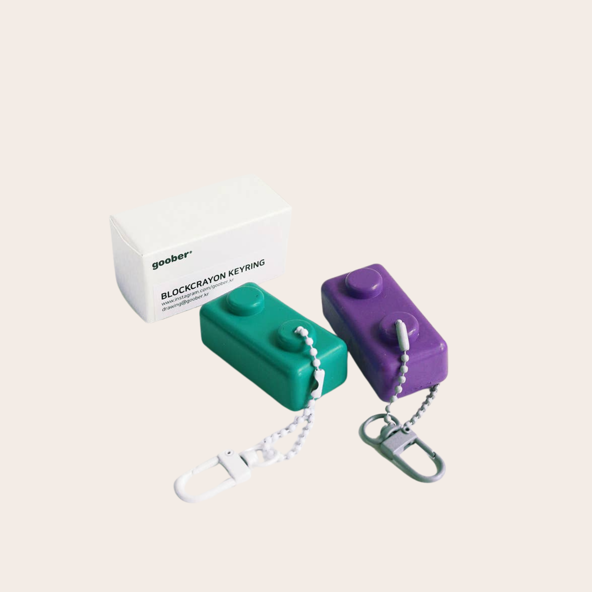 Goober Jumbo Crayon Key Ring Violet