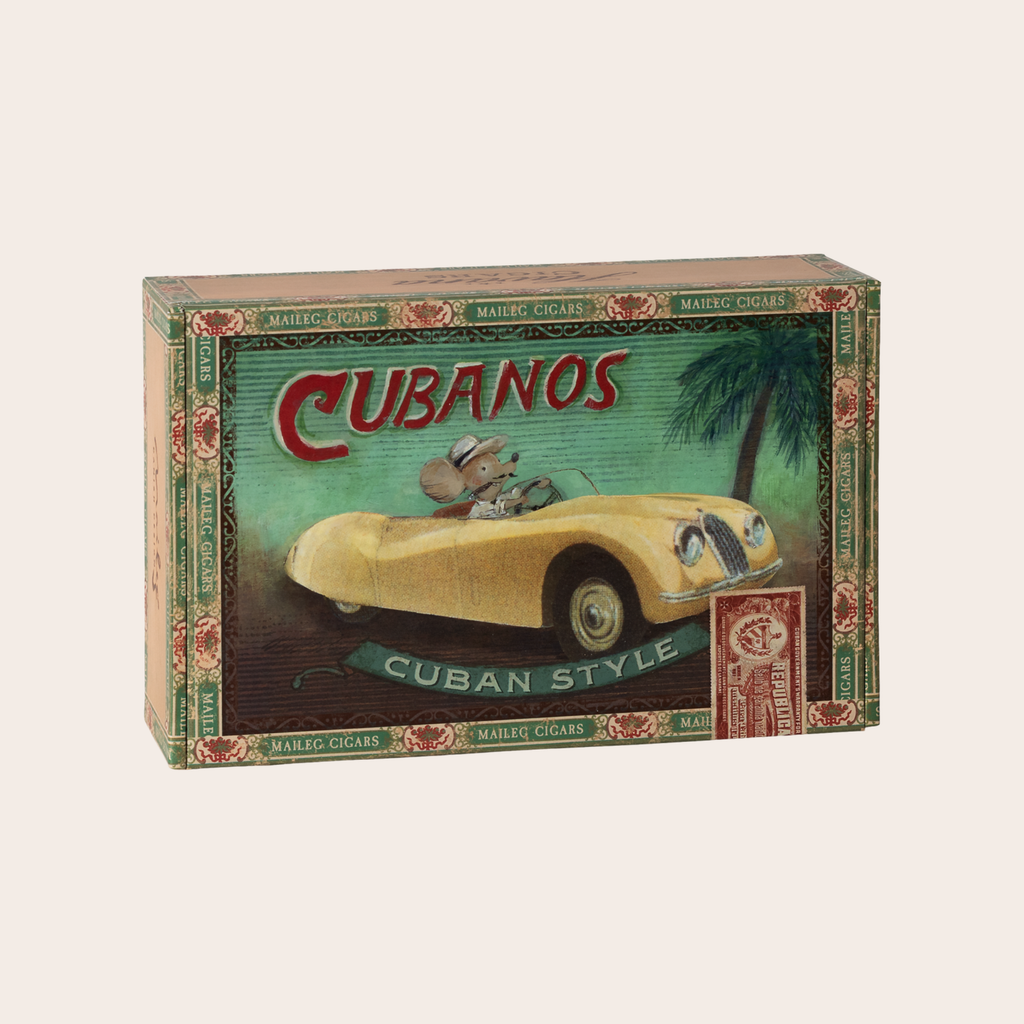 Maileg Grandma & Grandpa Mice in Cigar Box