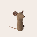 Maileg Lullaby Friends, Mouse Rattle - Light Umber