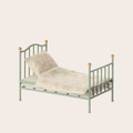 Maileg Vintage Single Bed, Mouse - Mint