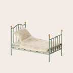 Maileg Vintage Single Bed, Mouse - Mint