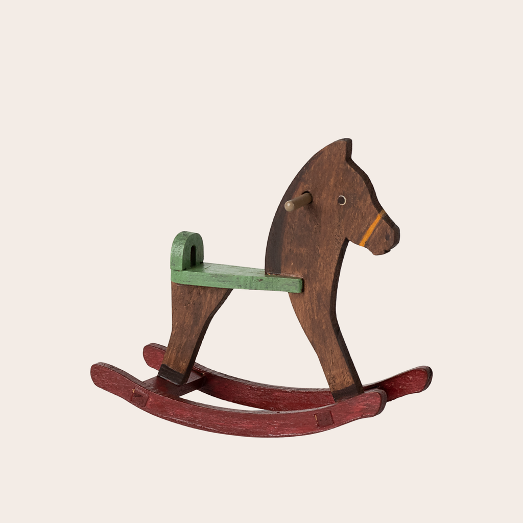 Maileg Rocking Horse, Mouse | Dark Brown