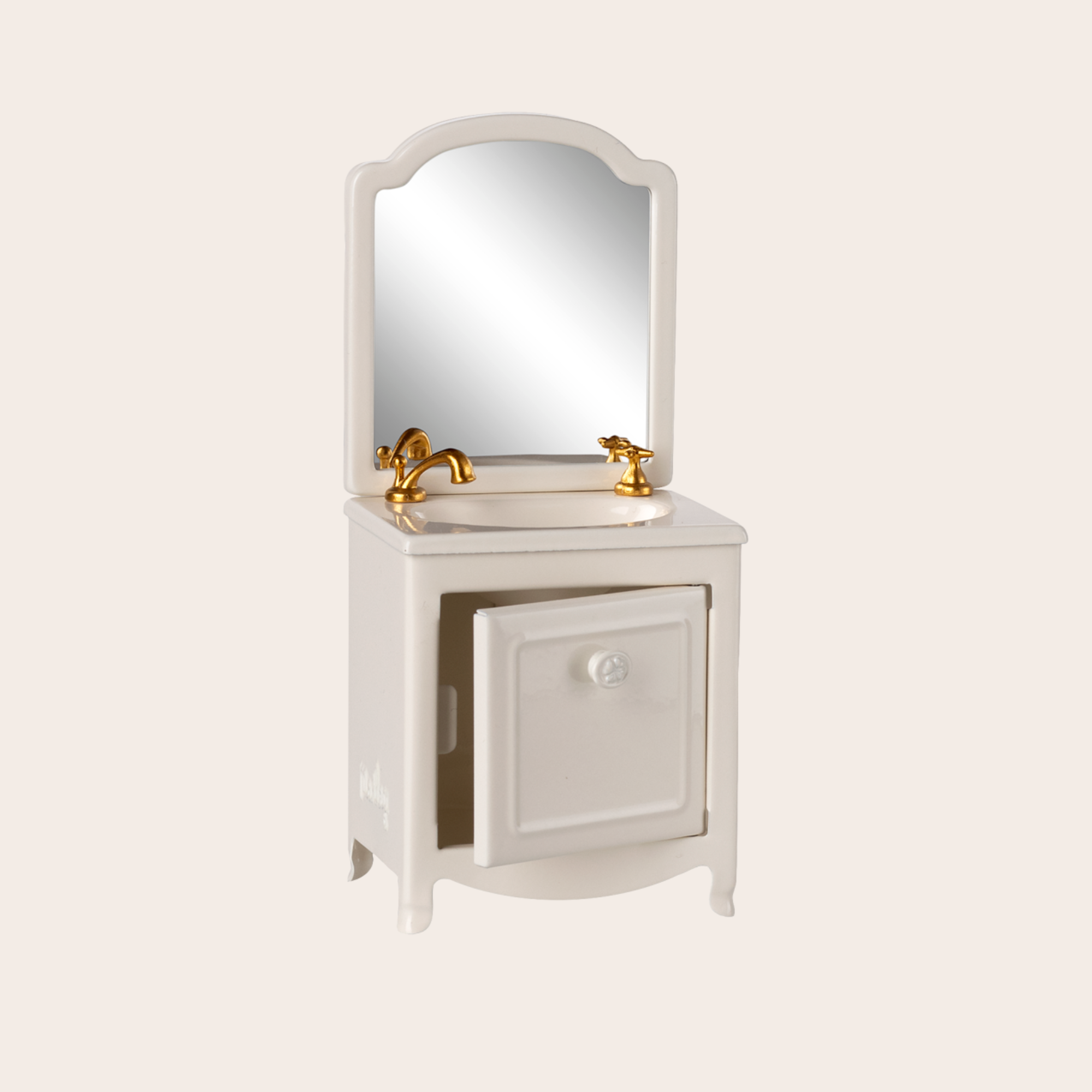 Maileg Sink Dresser, Mouse | Off White