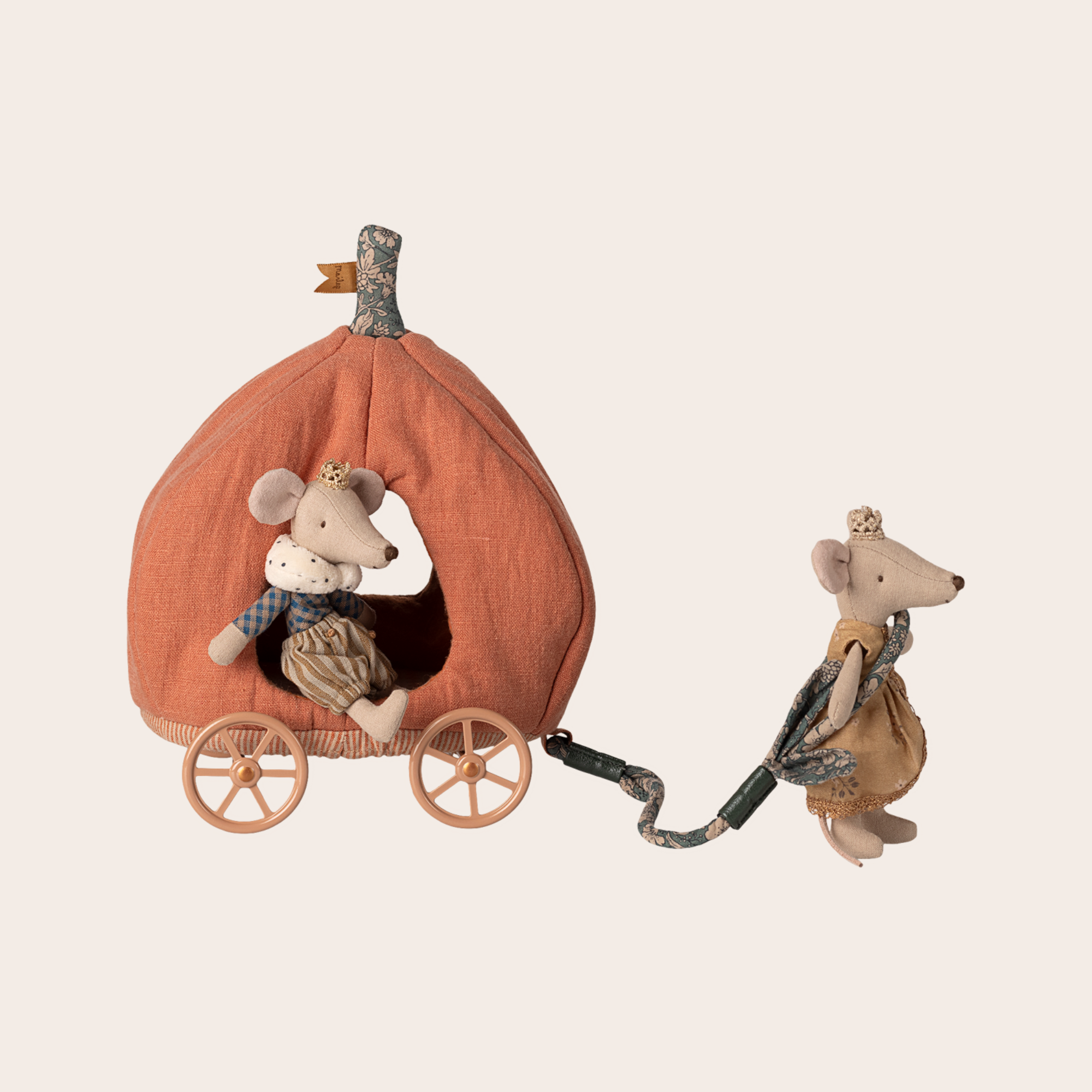 Maileg Pumpkin Carriage, Mouse