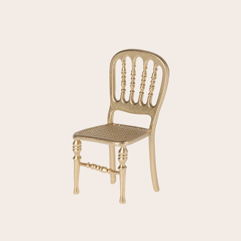 Maileg Chair, Mouse | Gold