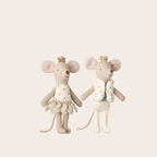 Maileg Royal Twin Mice Little Sister & Brother in Matchbox