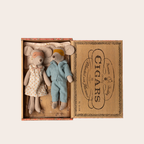 Maileg Mum & Dad Mice in Cigar Box