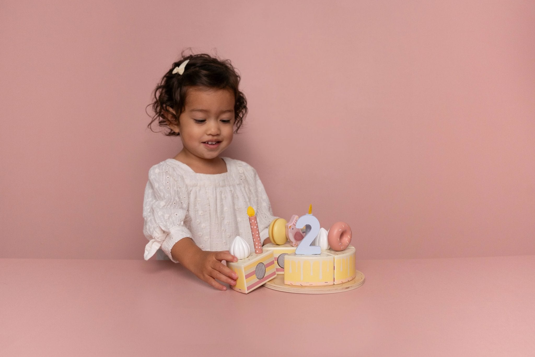 Little Dutch Wooden Birthday Cake Pink