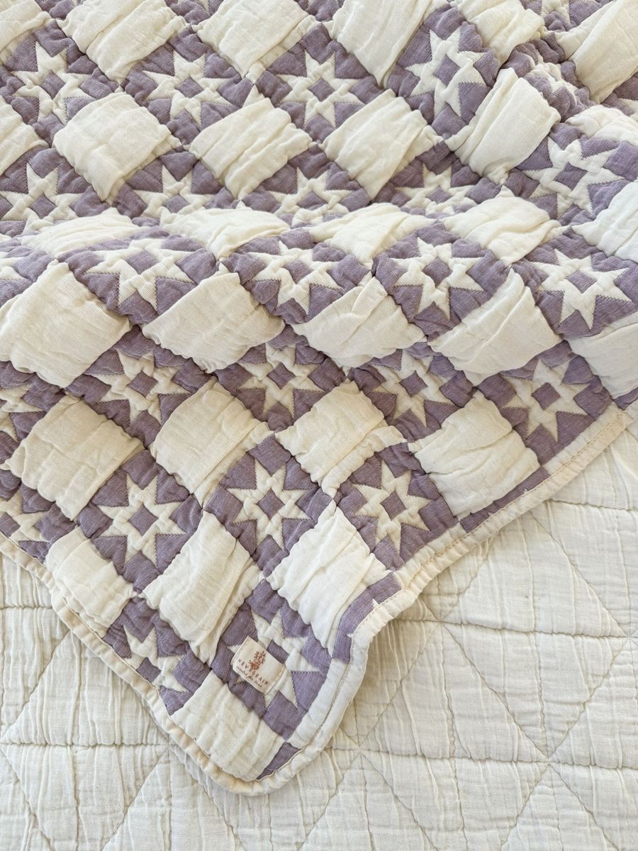 New Grain Homestead Quilt Lilac | 76 × 102 cm