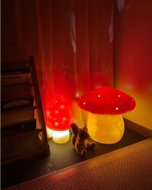 Heico Large Mushroom Lamp – Red