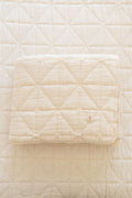 New Grain Quilted Blanket Natural | 91 × 127 cm