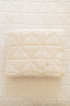 New Grain Quilted Blanket Natural | 91 × 127 cm